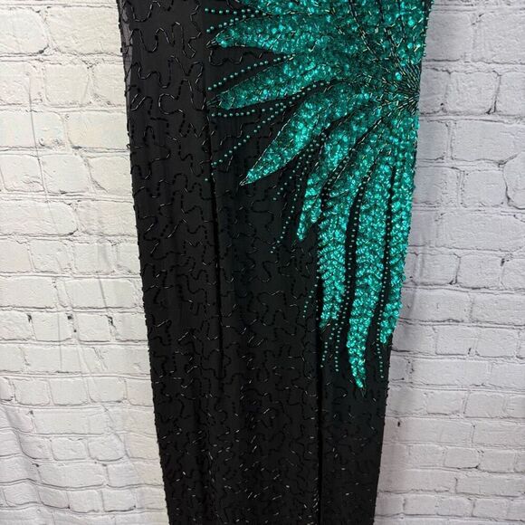 Vintage Alyce Designs Beaded Sequin Formal Gown Dress Size 8 - Picture 3 of 16